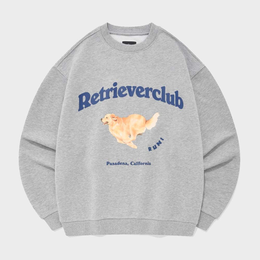 RUNNING RETRIEVER CREWNECK [BLACK] - 감도 깊은 취향 셀렉트샵