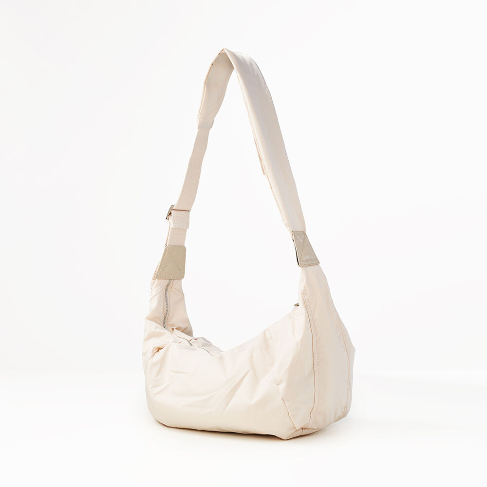 NICOLE NYLON SHOULDER KNOT BAG_LIGHT GRAY - 감도 깊은 취향