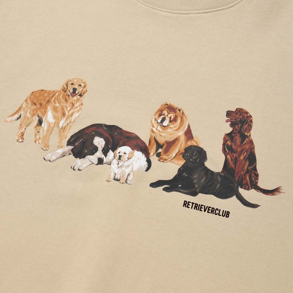 ★22-23FW新作★RETRIEVER CLUB★PUPPY BUDDY CREWNECK RETRIEVER DOLL CREWNECK [RED] - Retriever Club