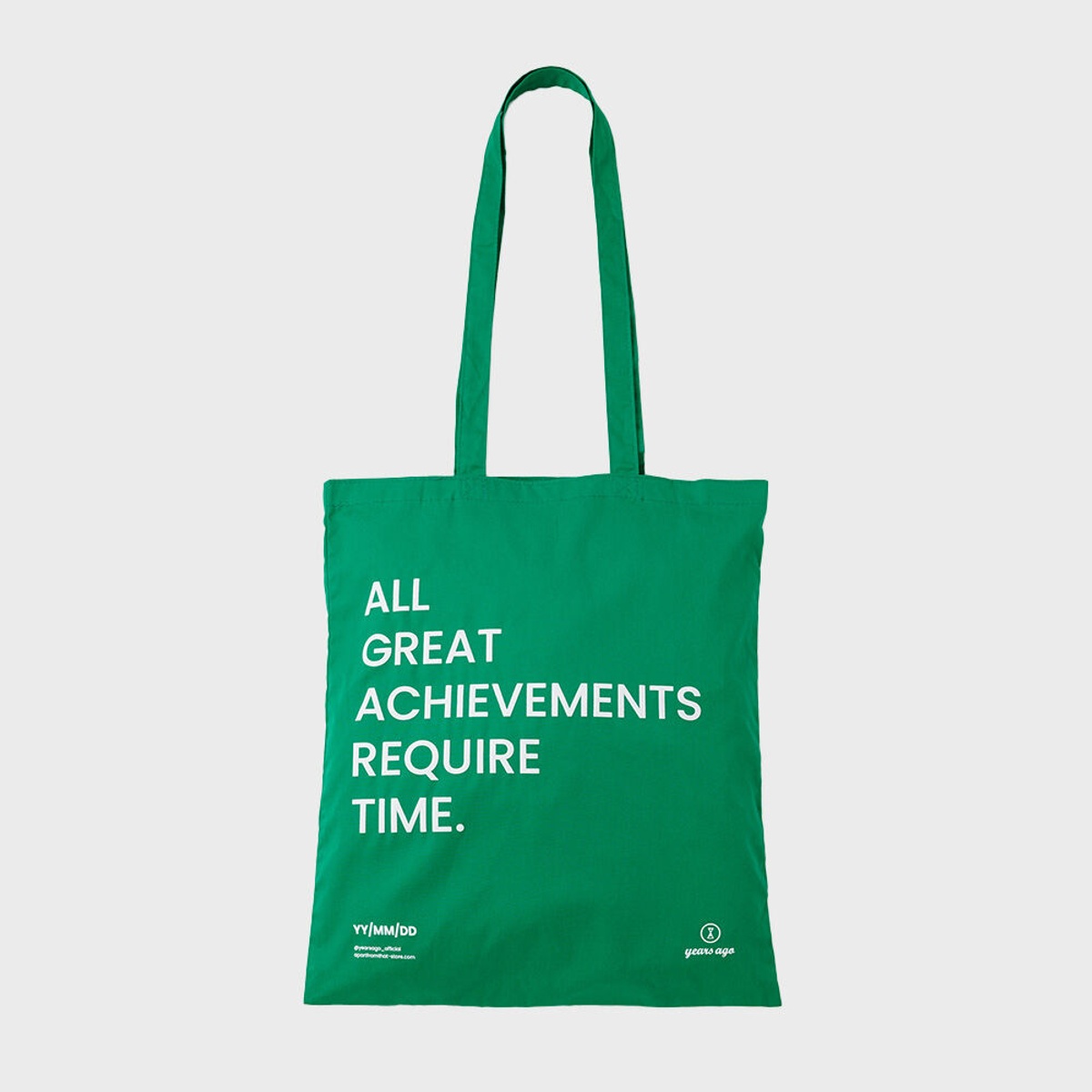 SLOGAN CANVAS BAG GREEN 감도 깊은 취향 셀렉트샵 29CM