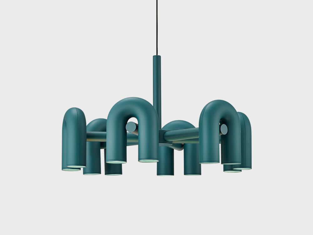 Cirkus Chandelier Pendant (Large, Green)