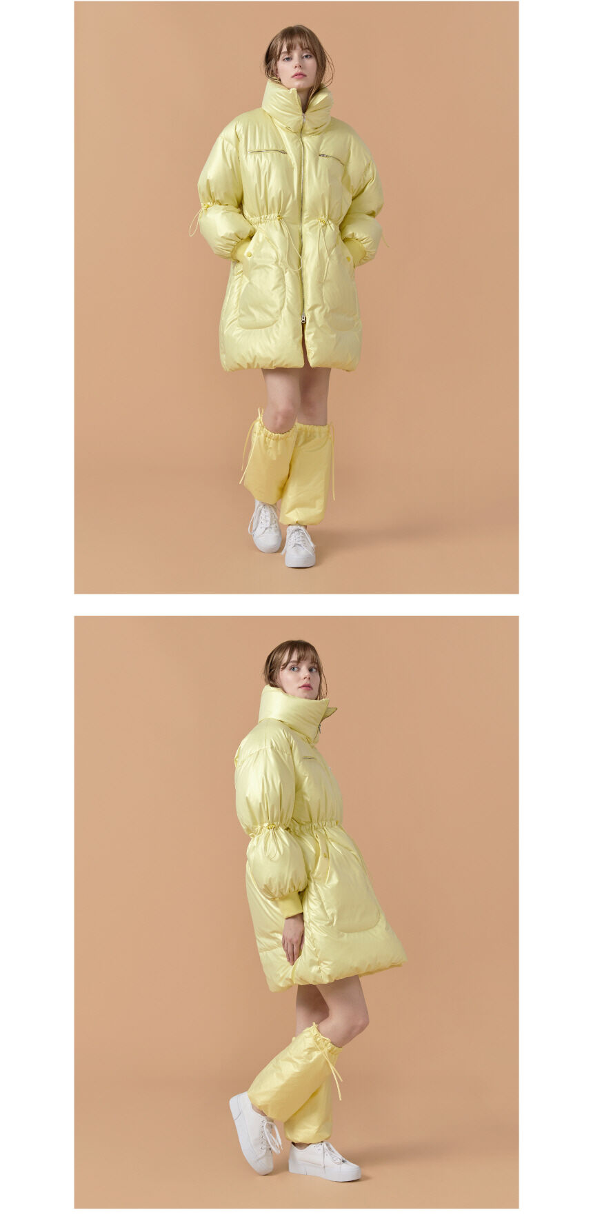 Padding Leg Warmer Light Yellow WBBFAC004YE 감도 깊은 취향 셀렉트샵 29CM