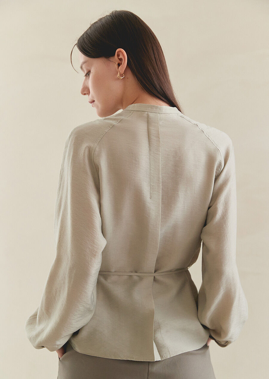 BOOKCLUB/別注 Raglan shirring shirts