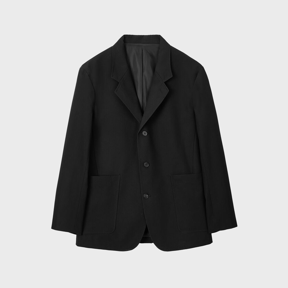 3 BUTTON SILICONE DIPING COTTON BLAZER BLACK 감도 깊은 취향 셀렉트샵 29CM