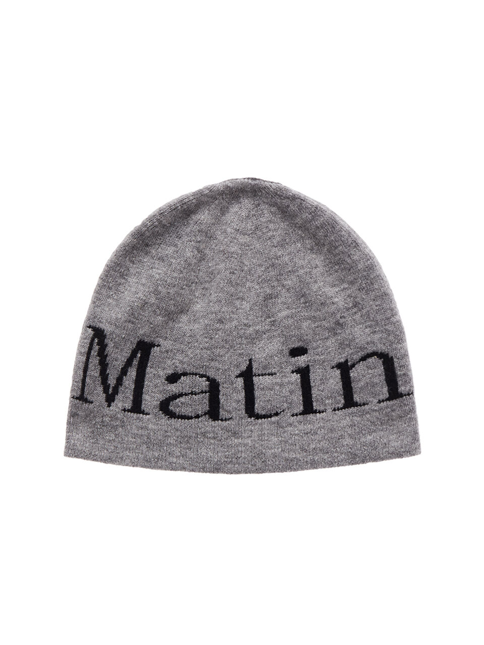 LOGO JACQUARD SHORT BEANIE IN GREY - 감도 깊은 취향 셀렉트샵