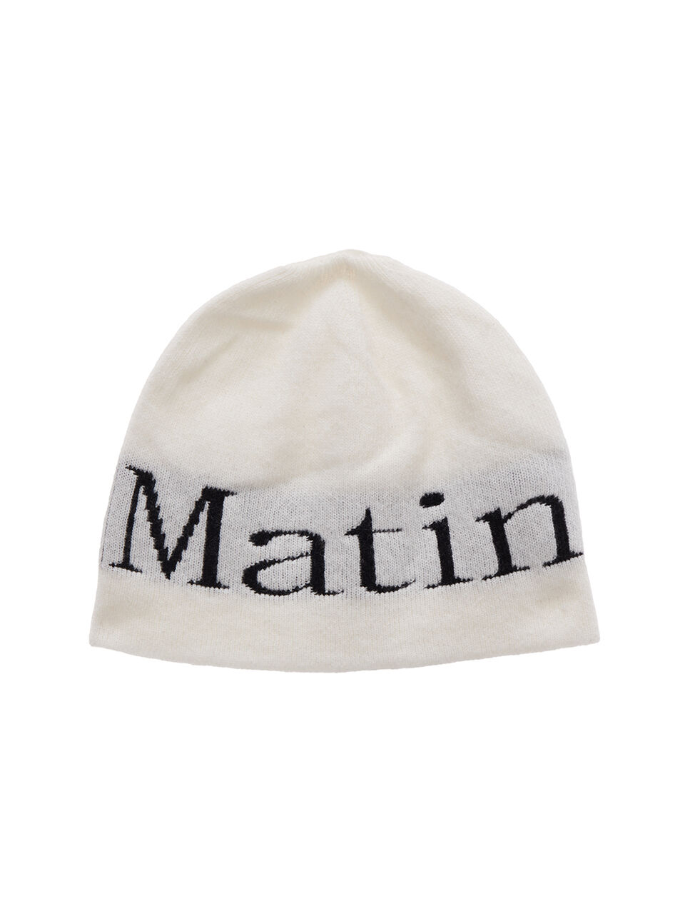 LOGO JACQUARD SHORT BEANIE IN WHITE - 감도 깊은 취향 셀렉트