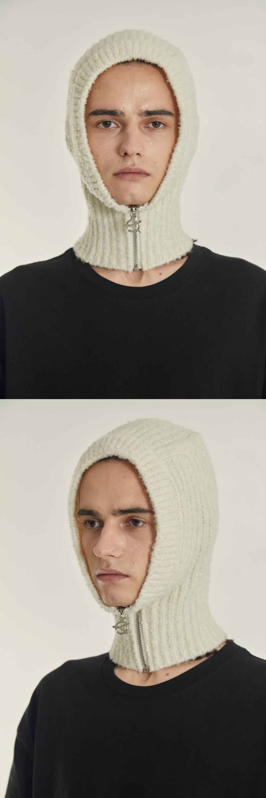 ★OY★LOGO ZIPPER BALACLAVA-IVORY★正規品/韓国直送料込/人気 LOGO ZIPPER BALACLAVA-IVORY - 감도 깊은 취향 셀렉트샵 29CM