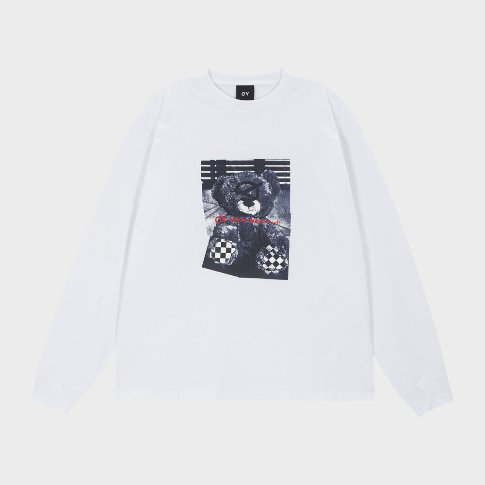 HEART BEAR LONG SLV TEE black - 감도 깊은 취향 셀렉트샵 29CM
