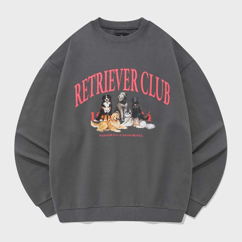 COLOR HOWLING CREWNECK [MELANGE GRAY] - 감도 깊은 취향