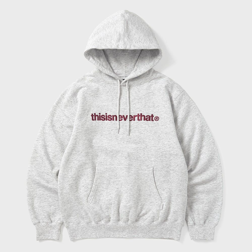 T Logo Hoodie Light Heather Grey 29CM