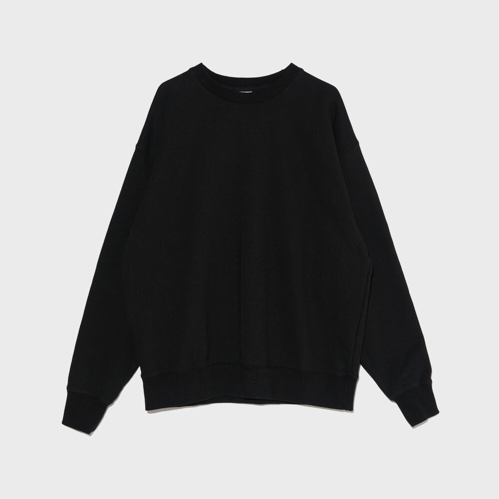 Signature balloon over sweatshirt - BLACK - 감도 깊은 취향