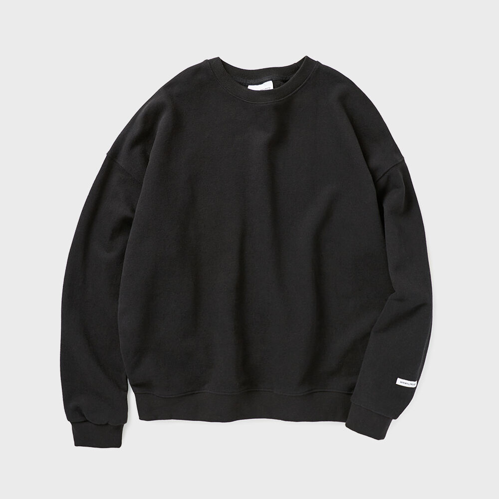 OVERLAY LOGO EMBOSS STITCH MTM-BLACK - 감도 깊은 취향 셀렉트