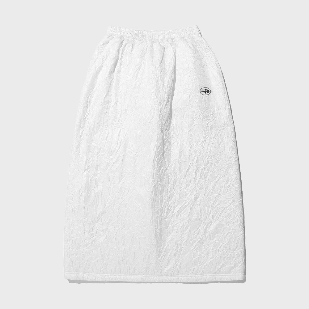 スカート [NICEGHOSTCLUB]PADDED WRINKLE SKIRT_WHITE(NG2CFUPA92A) PADDED WRINKLE SKIRT_WHITE(NG2CFUPA92A) - 감도 깊은 취향