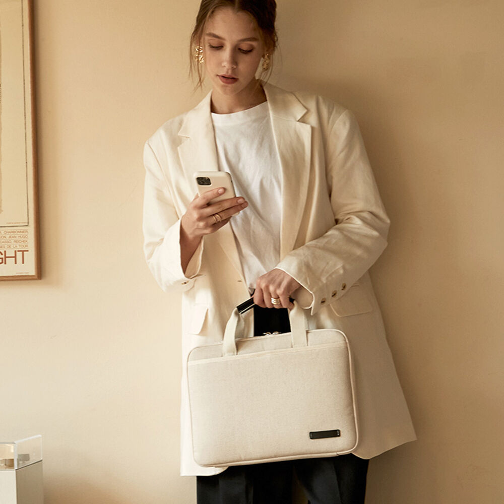 OLA] Jute Leather Laptop Bag 13/15 inch - 감도 깊은 취향