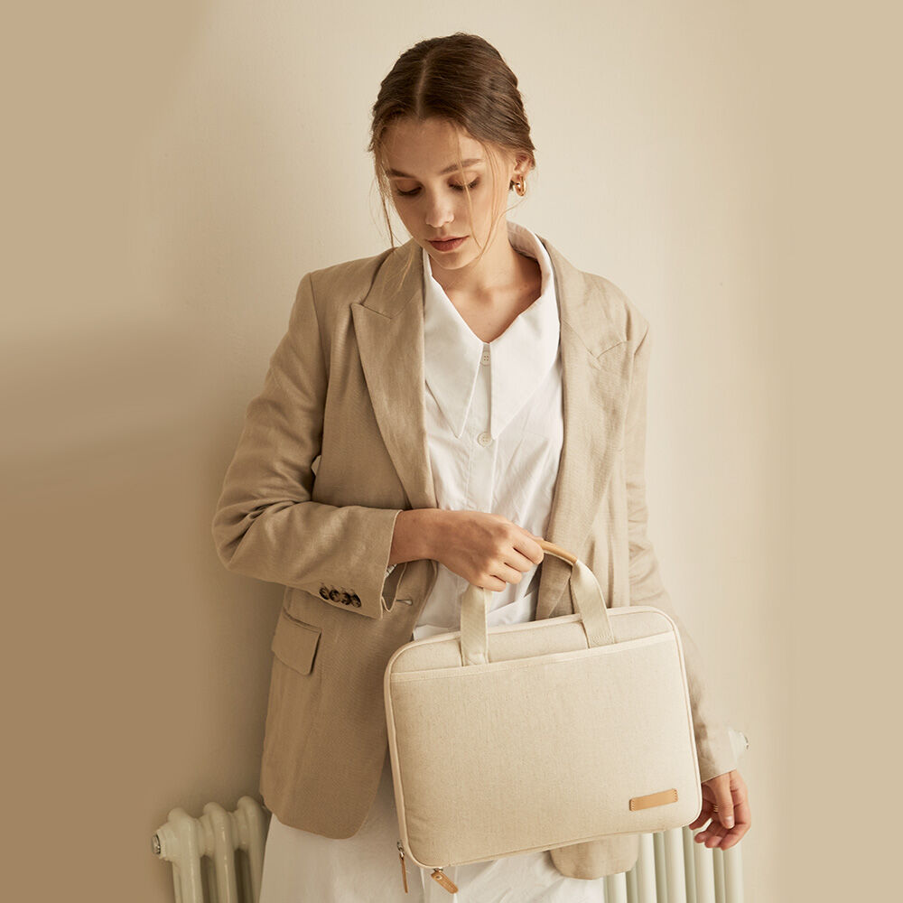 OLA] Jute Leather Laptop Bag 13/15 inch - 감도 깊은 취향
