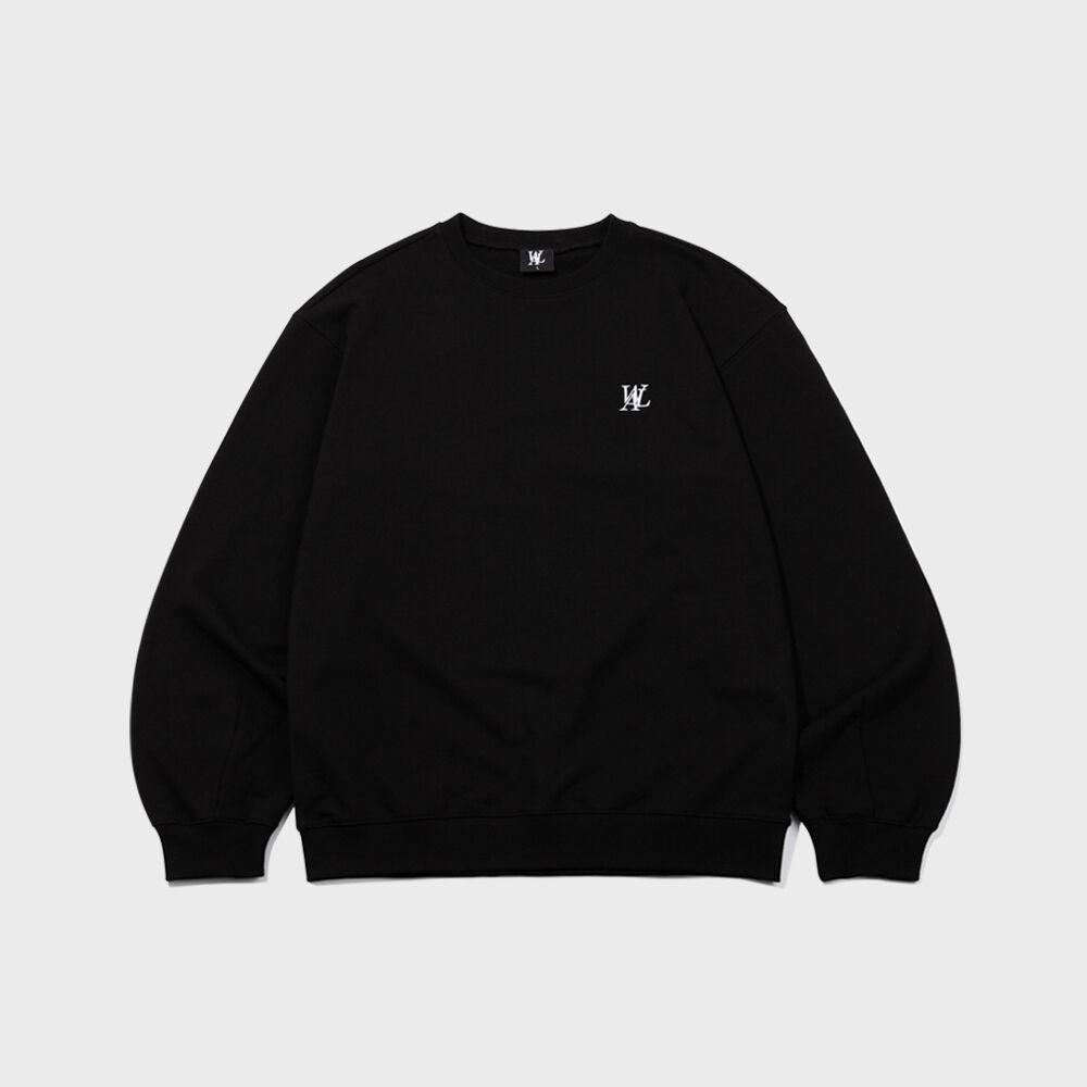 Signature balloon over sweatshirt - BLACK - 감도 깊은 취향