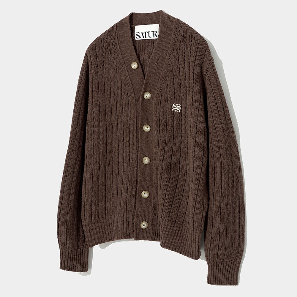 SATUR】Faro Over Size Boucle Cardigan /追跡付-