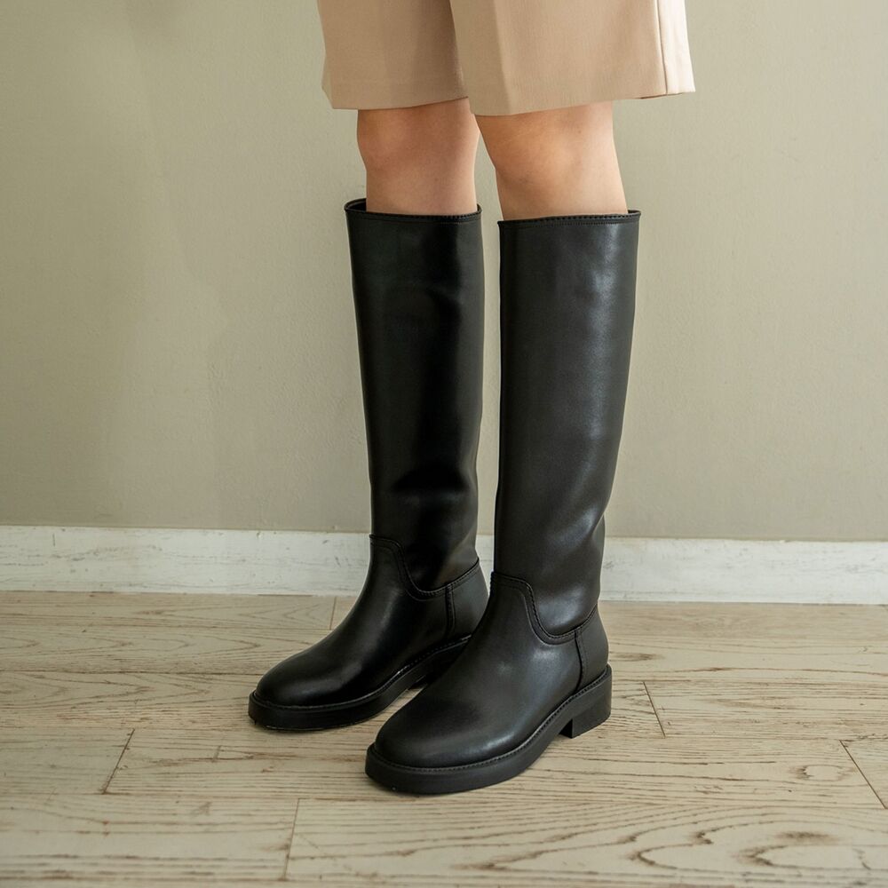 【LOULOUSEOUL】Long Eyelet Boots (Black) loulouseoulouse
