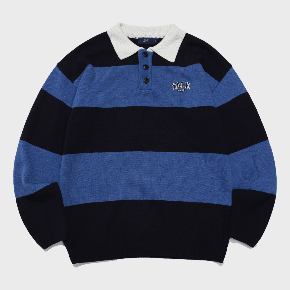 SMALL 2 TONE ARCH RUGBY KNIT NAVY 감도 깊은 취향 셀렉트샵 29CM