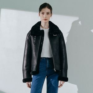 B-5 더블 무스탕 자켓 [블랙] - 감도 깊은 취향 셀렉트샵 29Cm