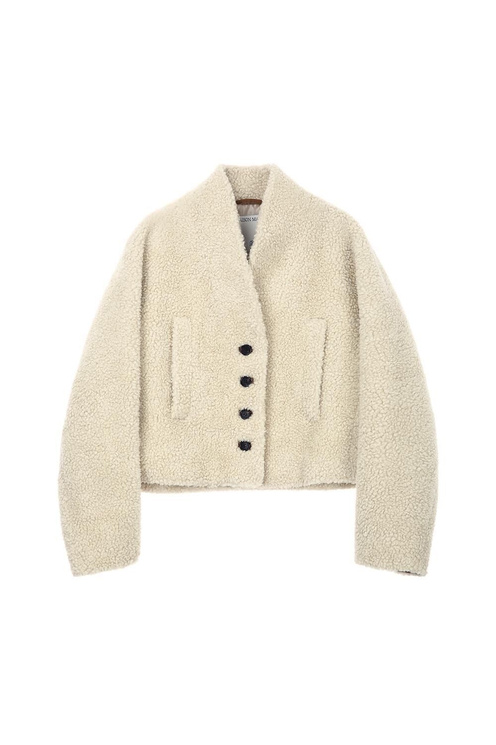 Faux Shearling Crop Jacket, Ivory - 감도 깊은 취향 셀렉트샵 29CM