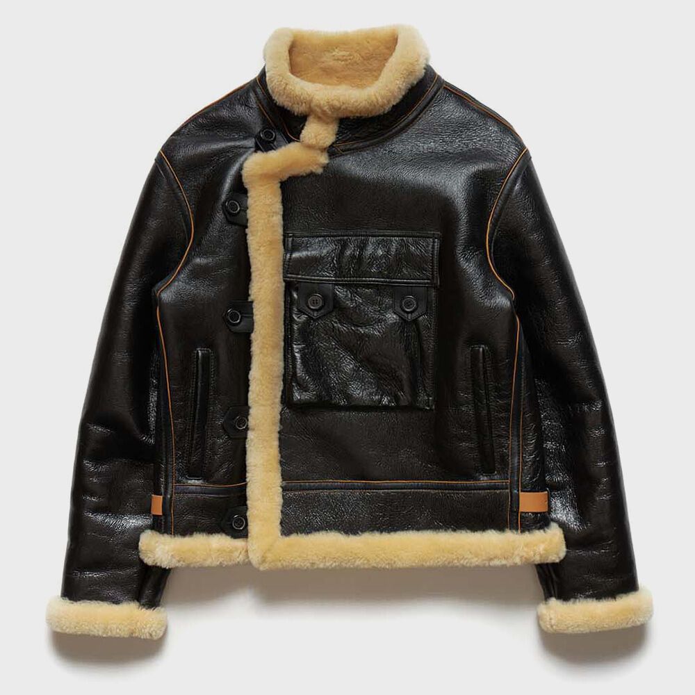 [EASTLOGUE X 변요한] SHEARLING MOTORCYCLE JUMPER / BLACK 감도 깊은 취향 셀렉트샵 29CM