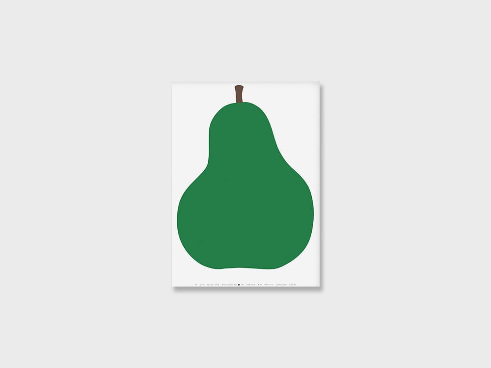 Screen Print Due, La Pera_green Pear 서양배 (50 X 70)