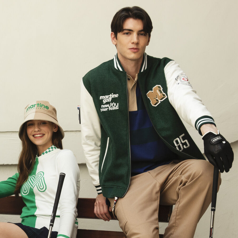 ELDERLY COUPLE VARSITY JACKET [BLACK] - 감도 깊은 취향