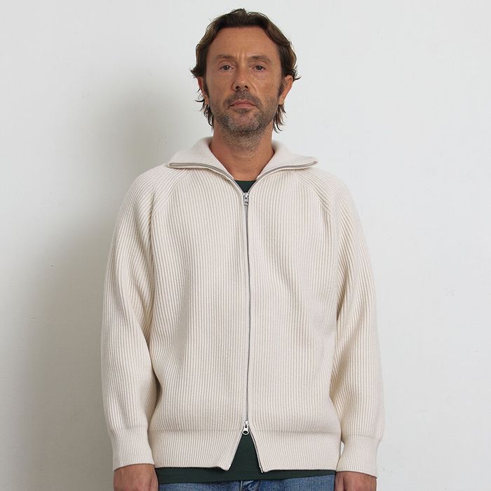 [Men] Ribbed ZipUp Cardigan (Cream) 감도 깊은 취향 셀렉트샵 29CM