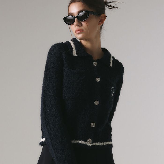 BUTTON POCKET KNIT JACKET NAVY 감도 깊은 취향 셀렉트샵 29CM