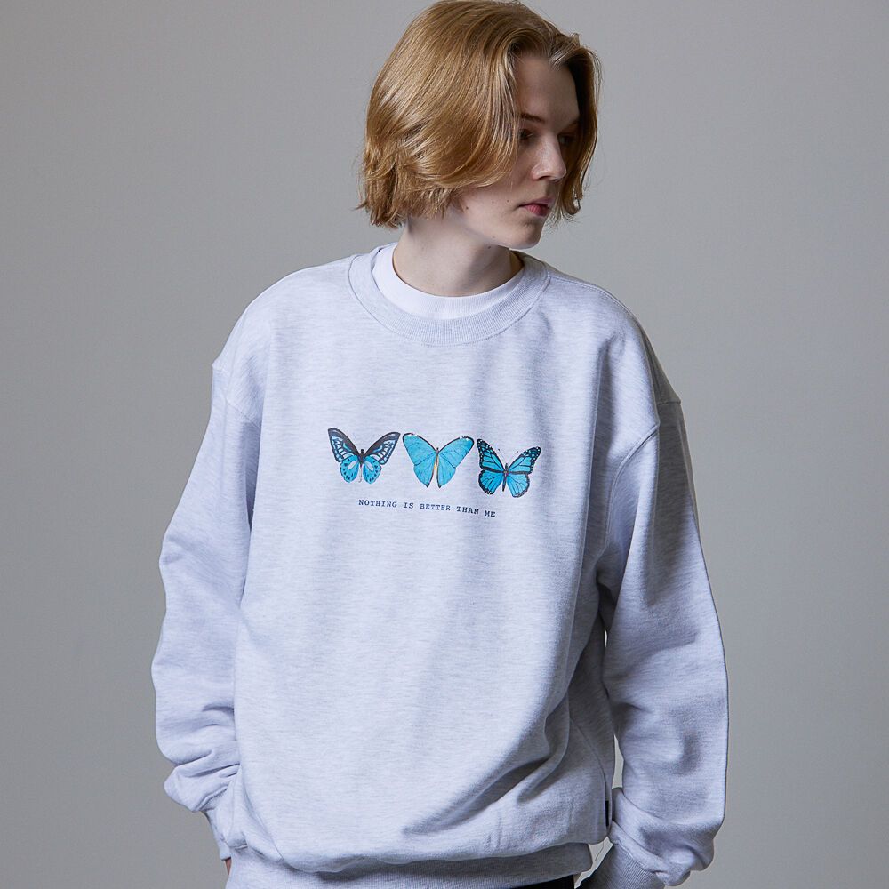 BUTTERFLY XRAY SWEATSHIRT_white gray 감도 깊은 취향 셀렉트샵 29CM