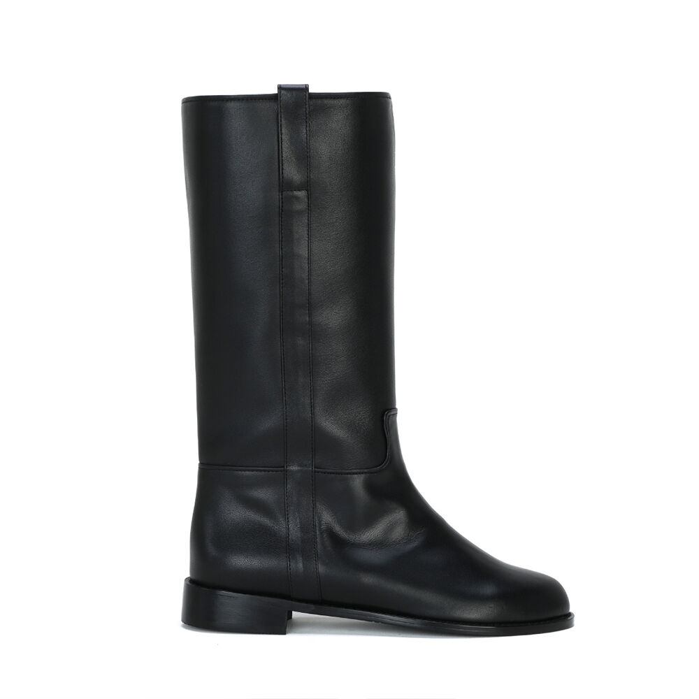 ROLAROLA X ATT LEATHER MIDDLE BOOTS BLACK - 감도 깊은 취향