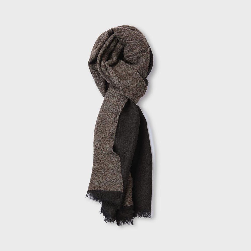【AAKE】STRIPE WOOL MUFFLER AAKE (アケ) - ストライプウールマフラー / STRIPE WOOL MUFFLER