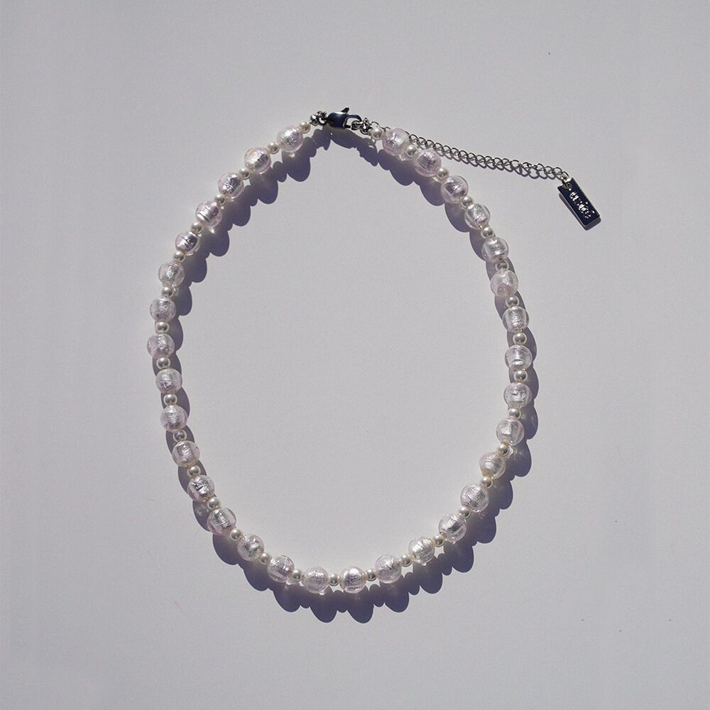 8Mm Silver In The Glass Necklace_Pink 은 목걸이 - 감도 깊은 취향 셀렉트샵 29Cm