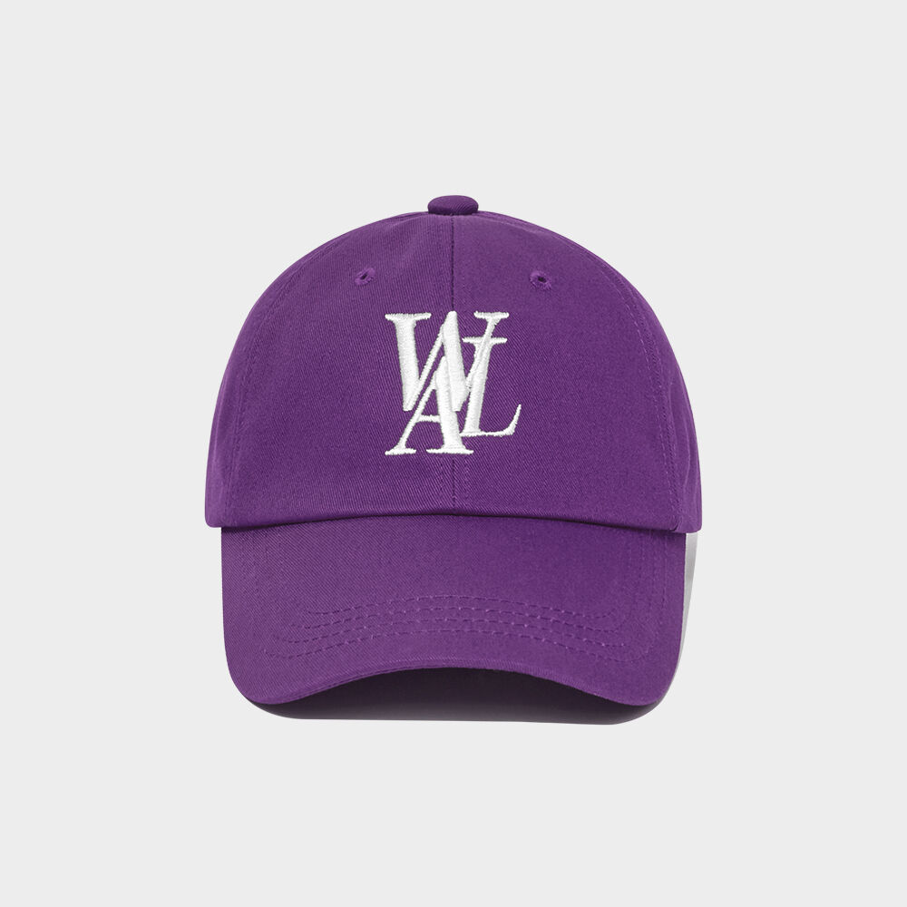 キャップ WOOALONG Signature Logo ball cap PURPLE cap_logo_002pu Signature Logo ball cap - PURPLE - 감도 깊은 취향 셀렉트샵 29CM