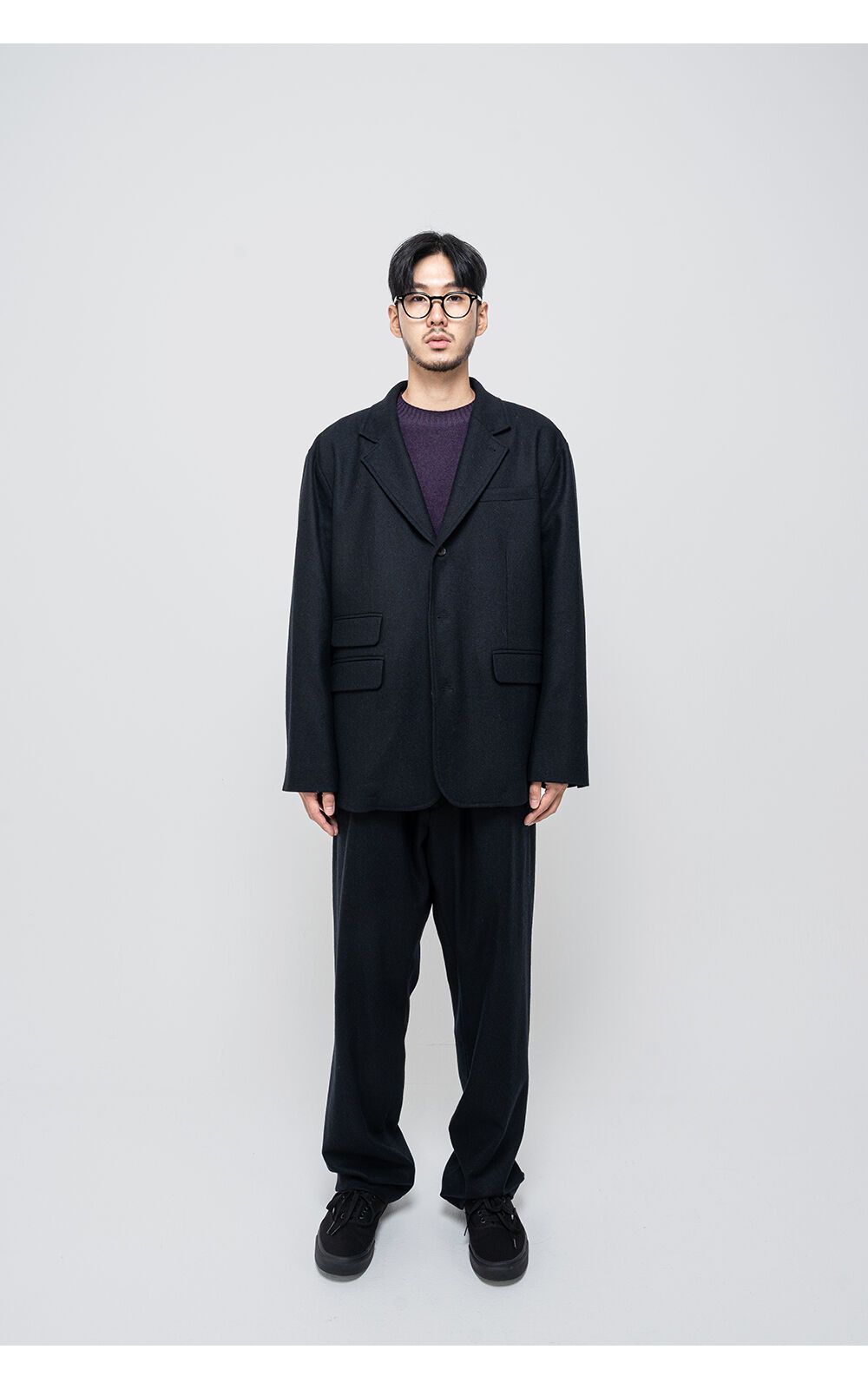 FINEWOOL SLUMBER PANTS dark Navy 29CM finewool-slumber-pants-dark-navy-29cm