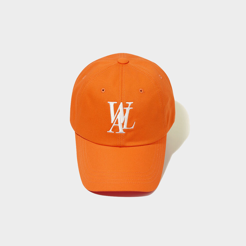 キャップ WOOALONG Signature Logo ball cap ORANGE cap_logo_002or Signature Logo ball cap - ORANGE - 감도 깊은 취향 셀렉트샵 29CM