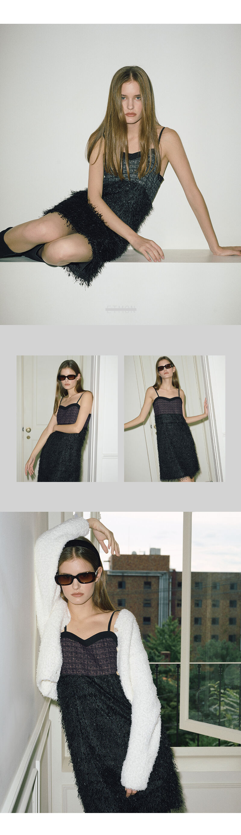 Slip Fluffy Mini Dress, Black - 감도 깊은 취향 셀렉트샵 29CM