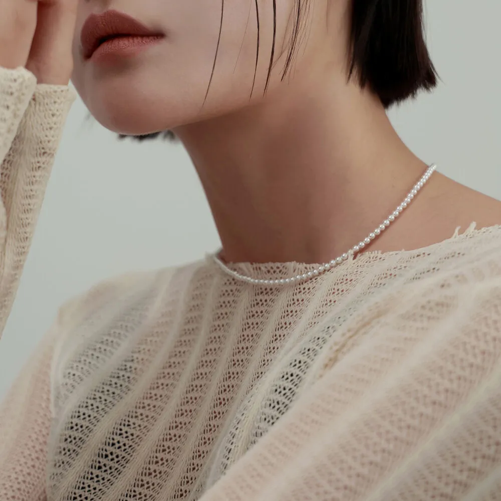 ★VINTAGE HOLLYWOOD★ Pixel Smile Pearl Necklace_VH25NNNE102 Pixel Smile Pearl Necklace_VH25NNNE102V - 감도 깊은 취향
