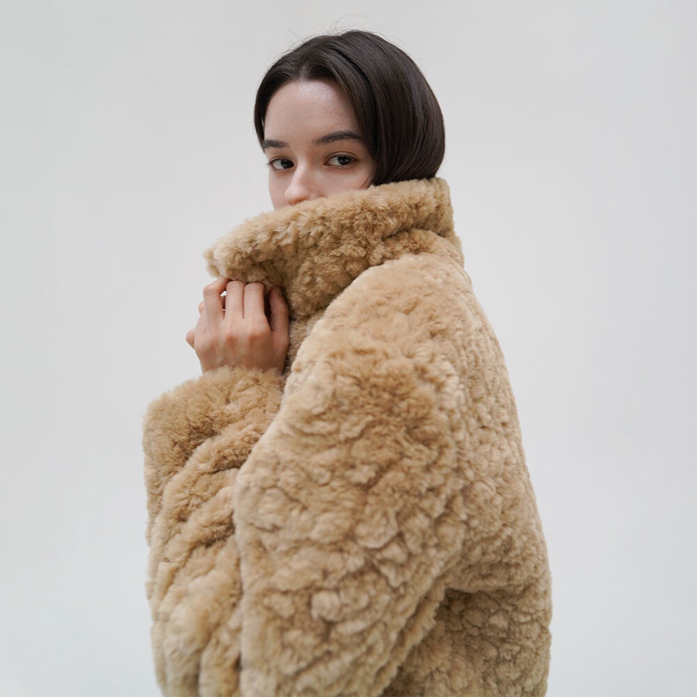 Fake Fur Zip-up Jacket - Camel - 감도 깊은 취향 셀렉트샵 29CM