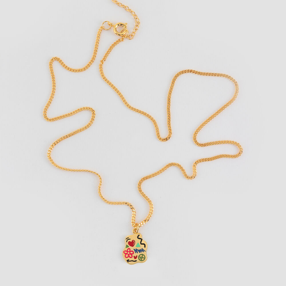 ●NONENON● MINI DOODLE NEC SILVER92518K GOLD PLATED 5002493 MINI DOODLE NEC SILVER925(18K GOLD PLATED) - 감도 깊은 취향