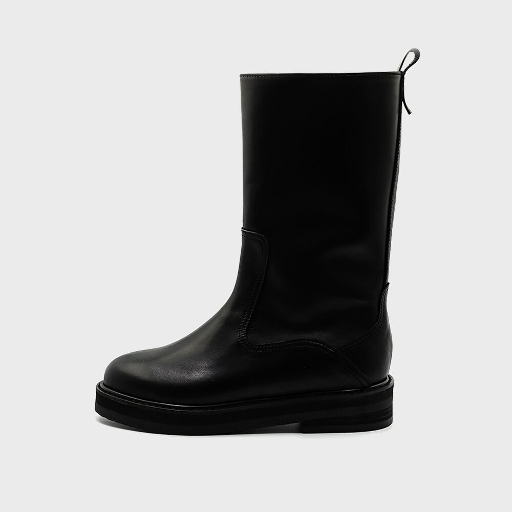 ★送料・関税込★ROLAROLA X ATT★ LEATHER MIDDLE BOOTS★ ROLAROLA X ATT LEATHER MIDDLE BOOTS BLACK - 감도 깊은 취향