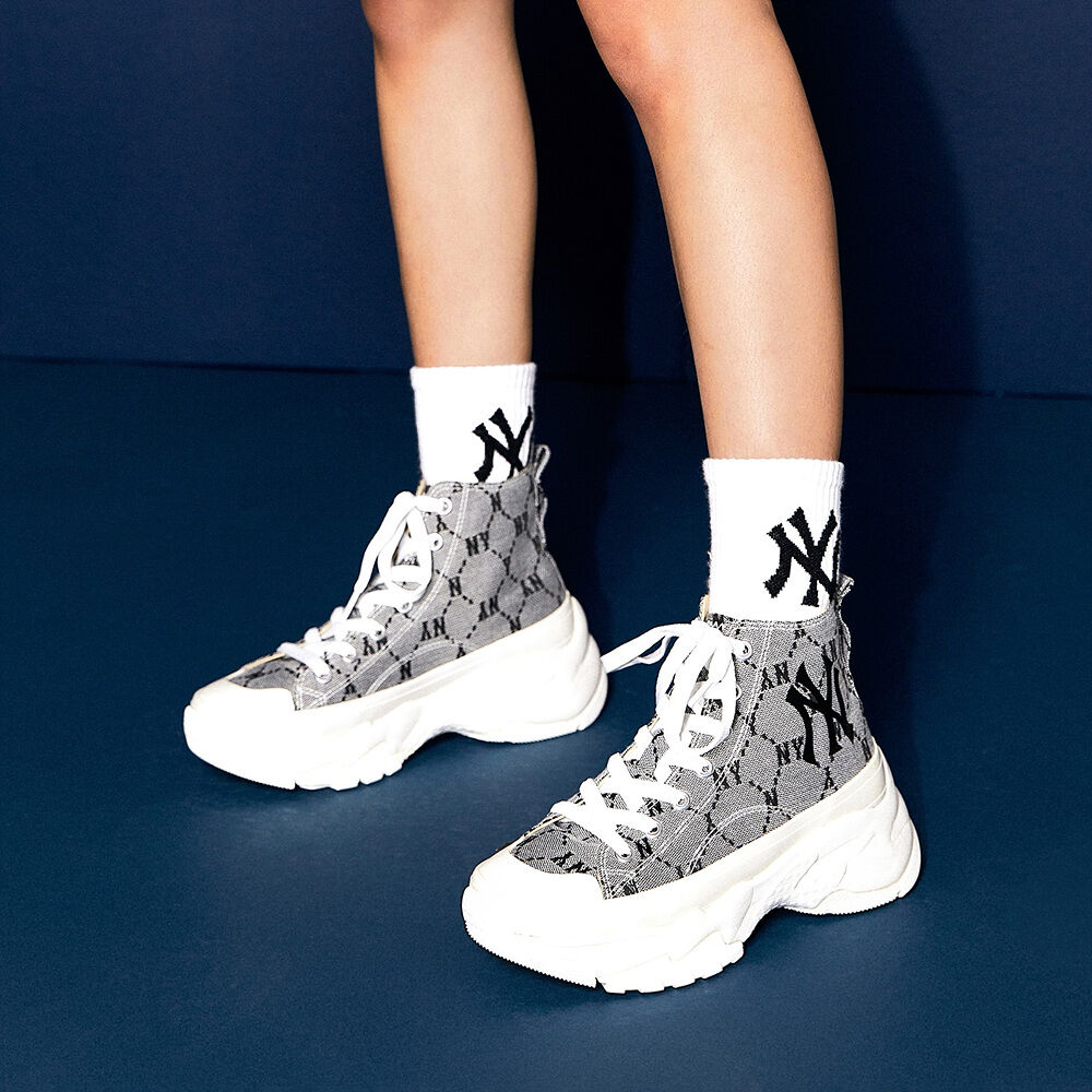 MLB■Chunki High Mono Jacquard■送料込 MLB] 청키하이 모노 자카드 (CHUNKY HIGH MONO JAQUARD) NY