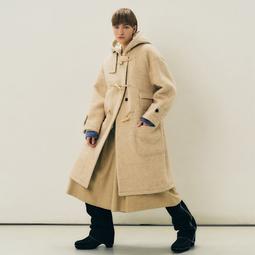 Oatmeal toggle sale duffle coat