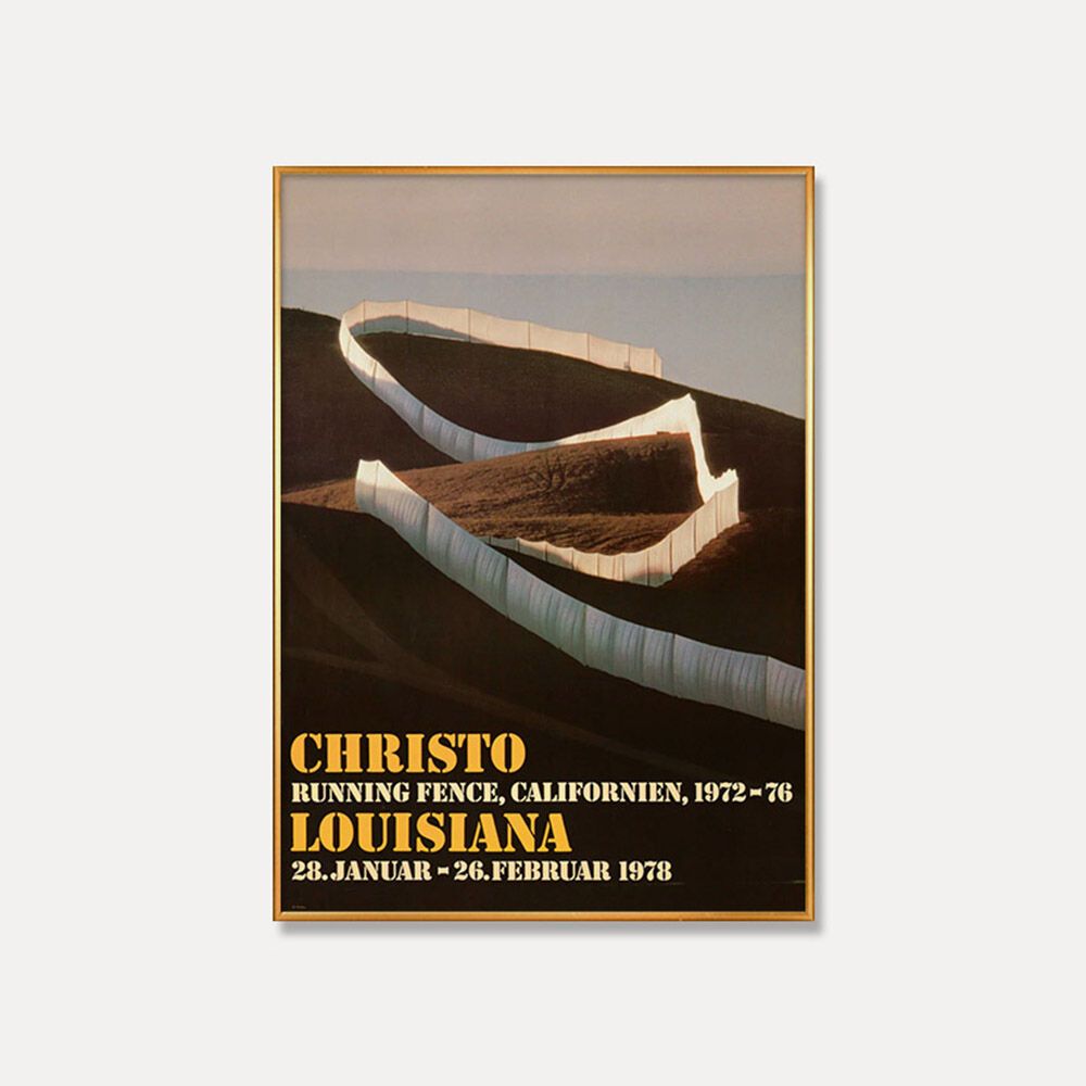 [크리스토 자바체프] RUNNING FENCE CALIFORNIEN(액자포함)42 x 59.4 cm
