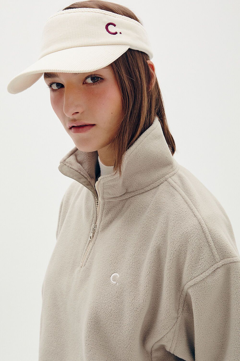 22FW Clove Basic Fleece Half zip Beige 29CM 22fw-clove-basic-fleece-half-zip-beige-29cm