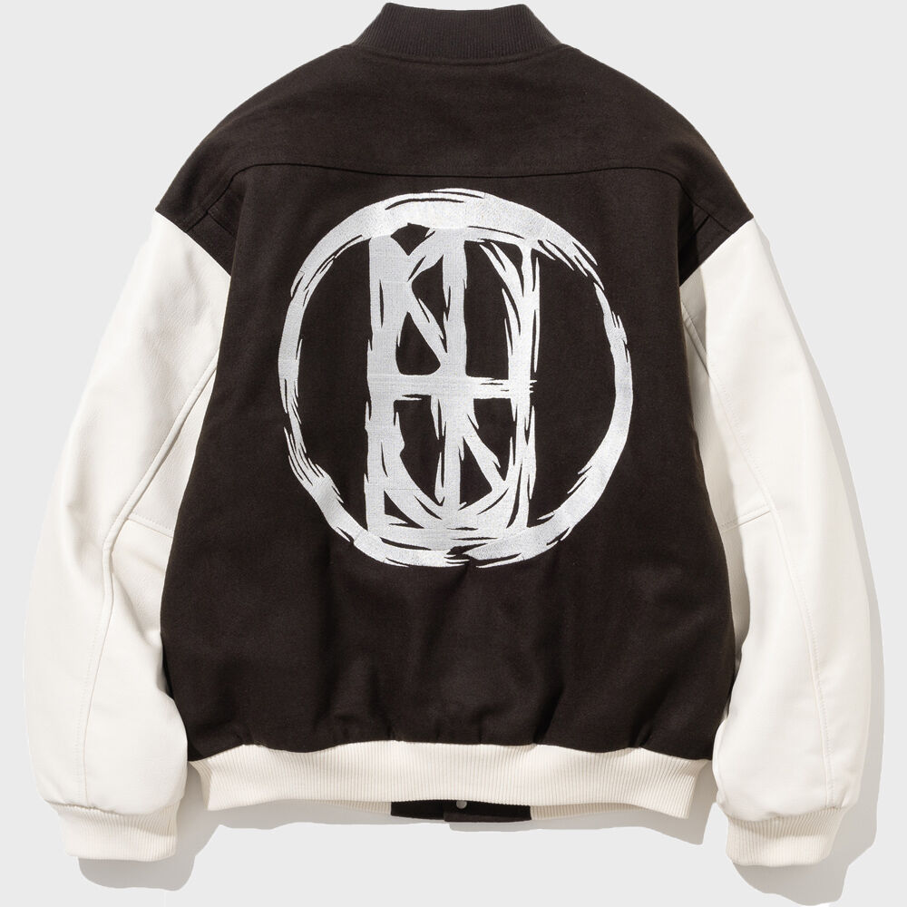 NFND Logo Standard Varsity Jacket - Brown - 감도 깊은 취향