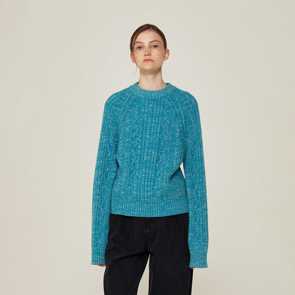 melange-cable-pullover-mel-blue-29cm