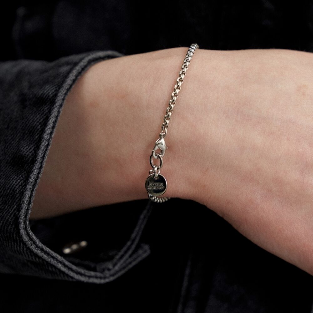★人氣★LOVE ME MONSTER★Basic Round Chain Bracelet Designer fashion, Seoul-fully created | W Concept