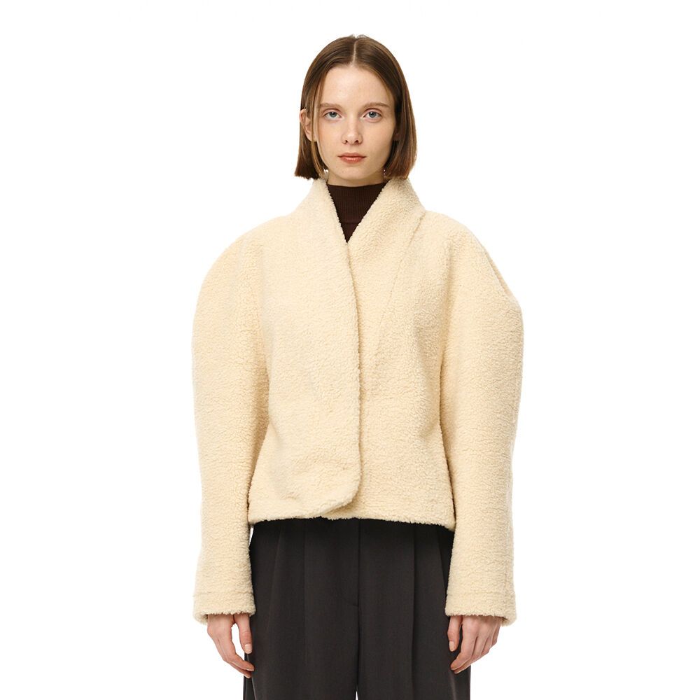 [헬로시모네] 알릭사 퍼프 포레스트 자켓  AW25-ALXJF